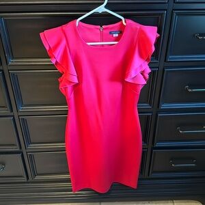 Tommy Hilfiger Red Ruffle Sleeve Dress, never worn, size 6